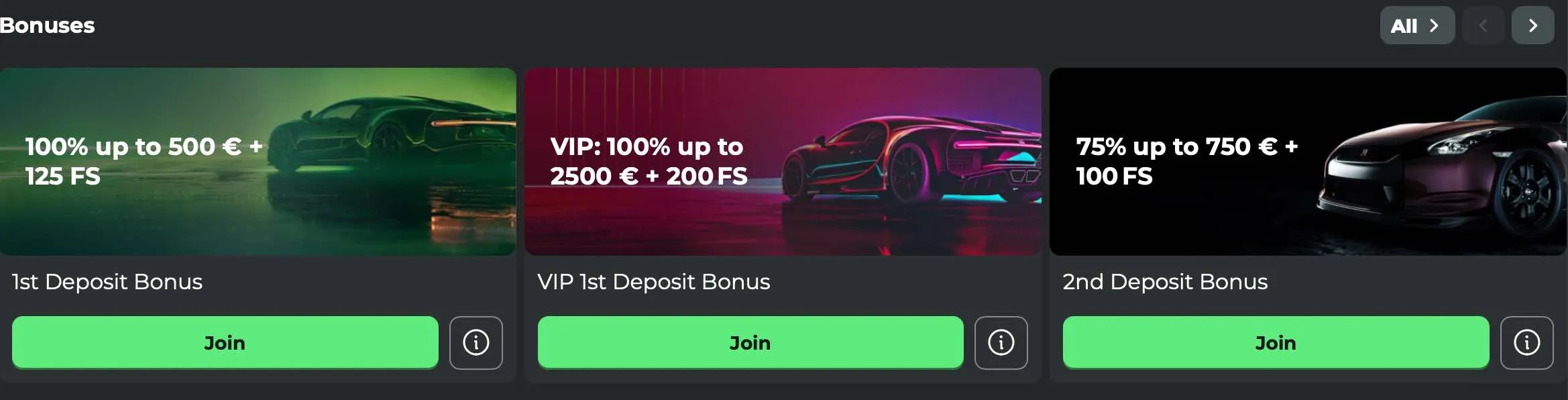 Bonussen en promoties bij Super Spin Casino